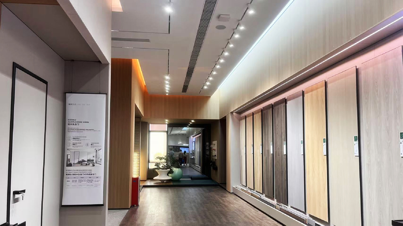 佛山鷹牌陶瓷展廳室內照明